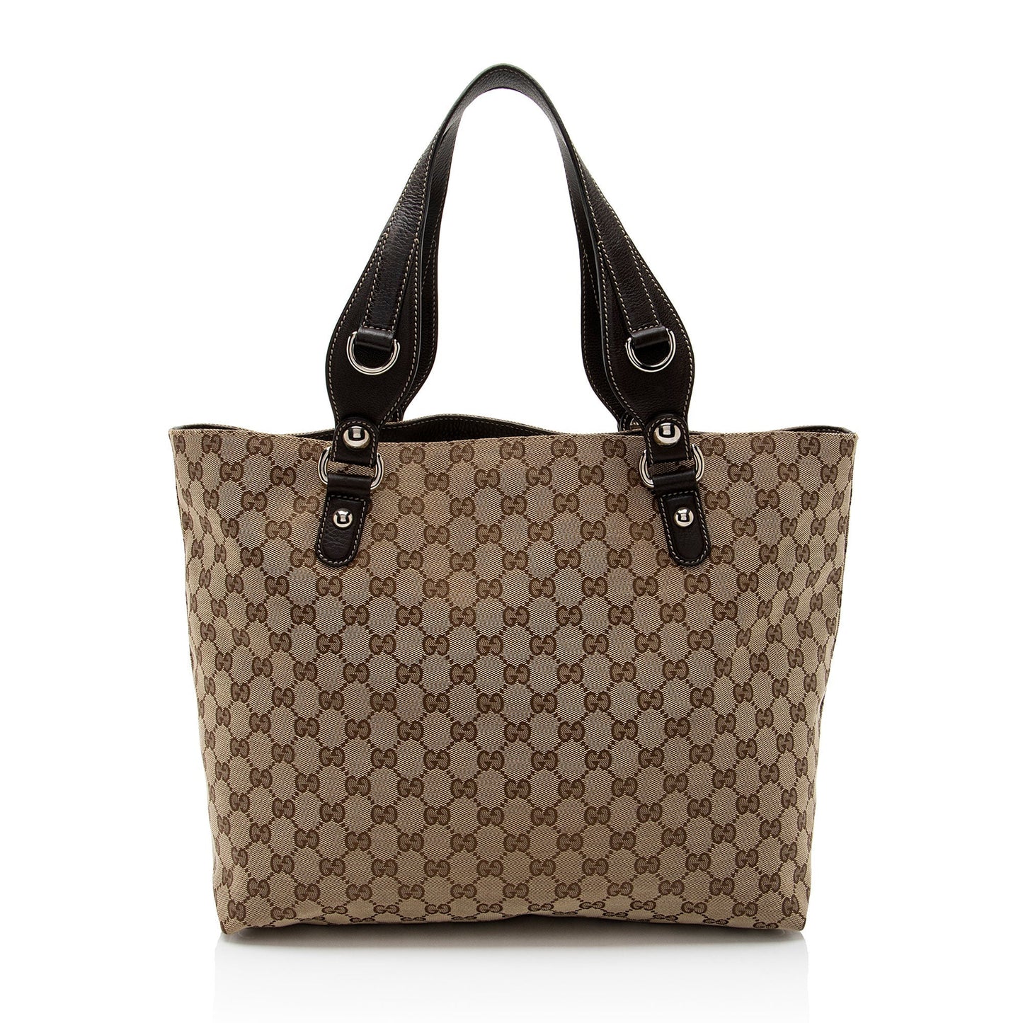 Gucci Leather Canvas Tote