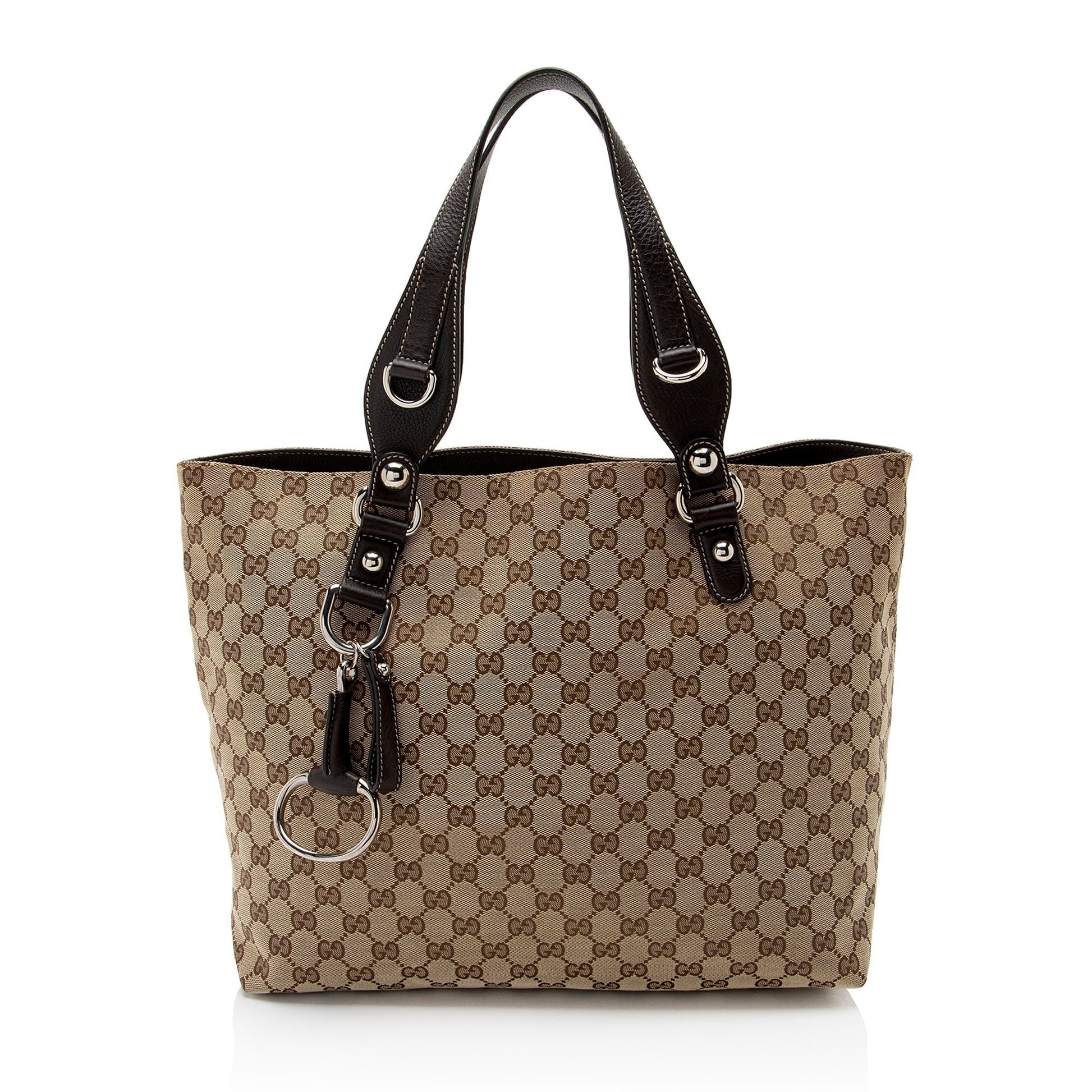 Gucci Leather Canvas Tote