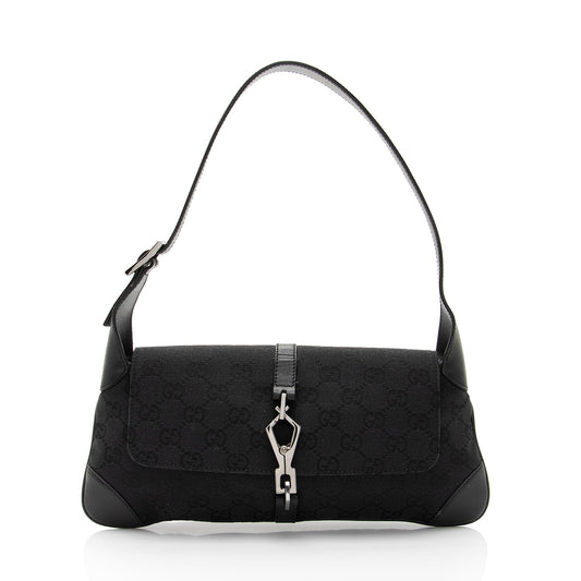 Gucci GG Canvas Jackie Small Shoulder Bag (SHF-e6LKFX)