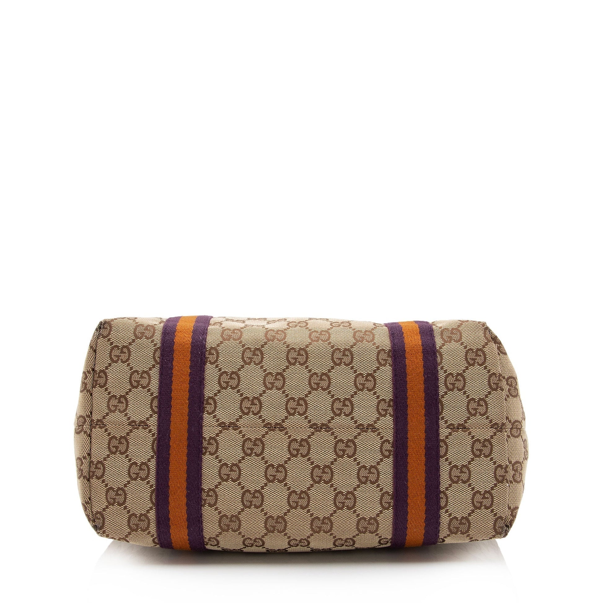 Gucci Nylon Leather Canvas Tote