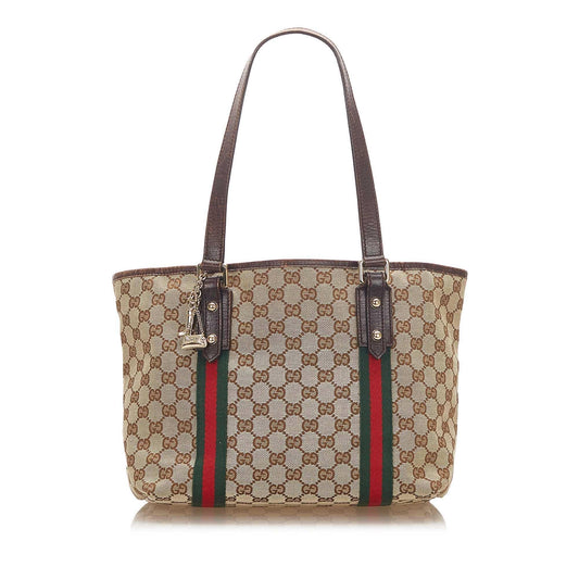 Gucci Canvas Monogram Tote Style 64