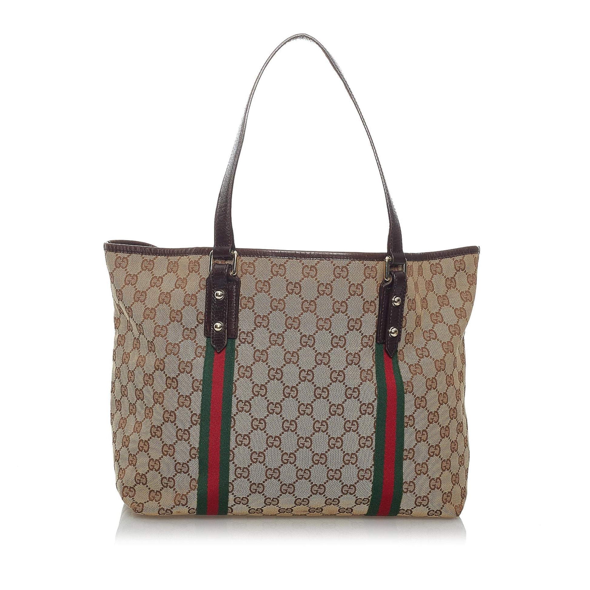 Gucci GG Canvas Jolicoeur Tote Bag (SHG-29464)