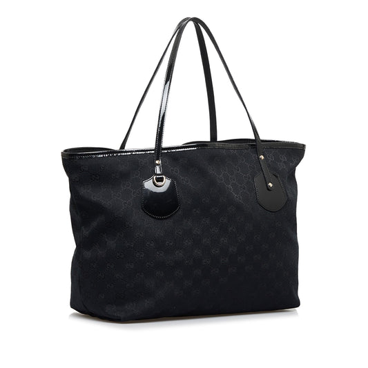 Gucci Leather Canvas Tote