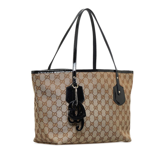 Gucci Leather Canvas Tote