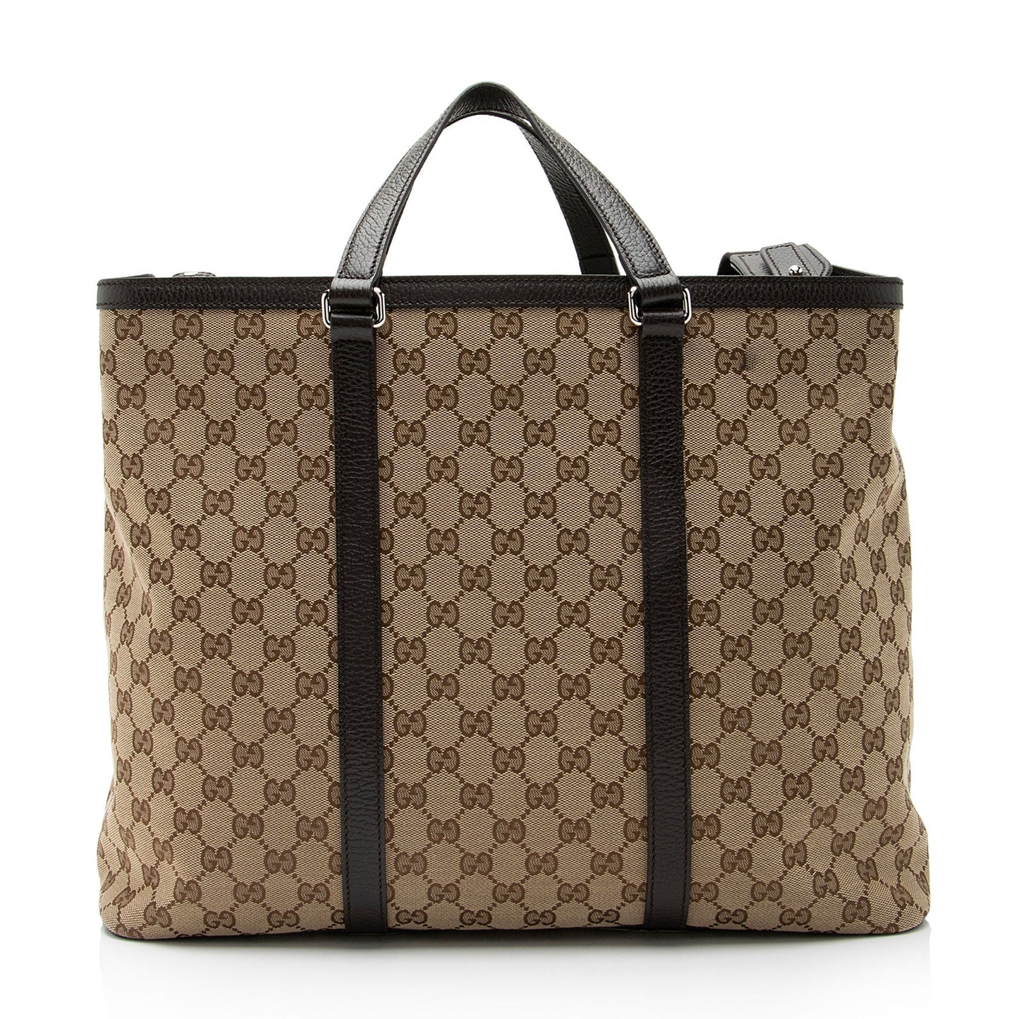 Gucci Leather Canvas Tote