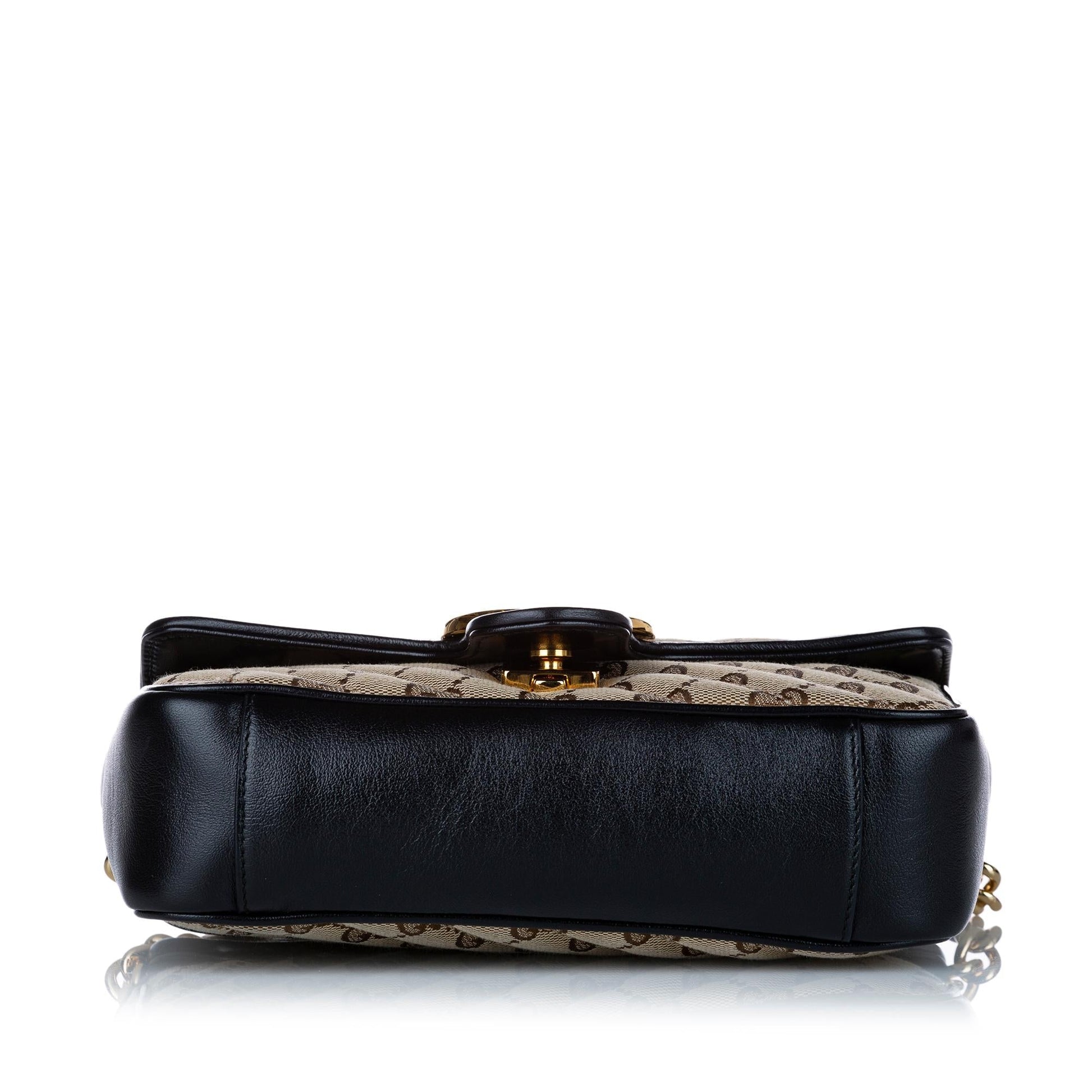 Gucci GG Canvas Marmont Crossbody Bag (SHG-29247)