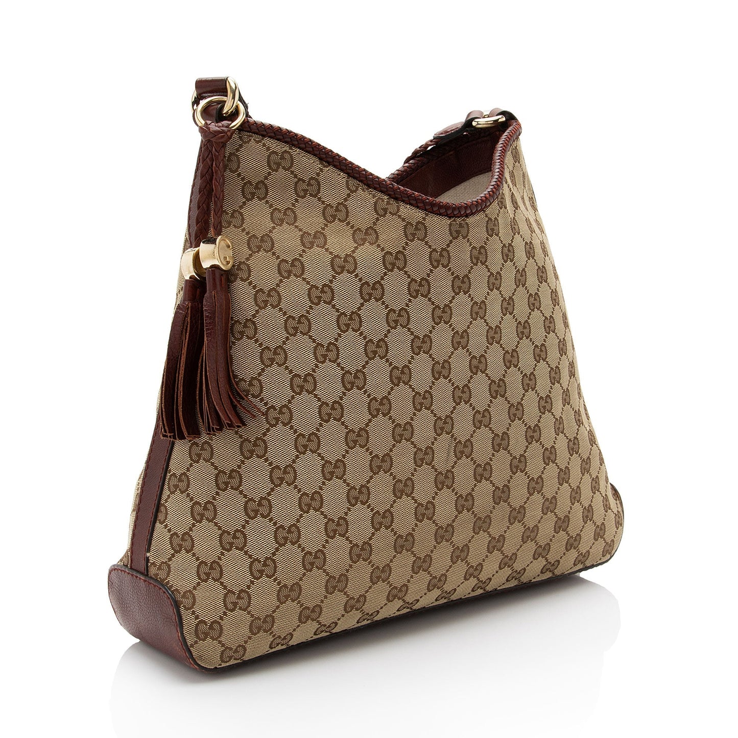 Gucci Leather Canvas Shoulder Bag
