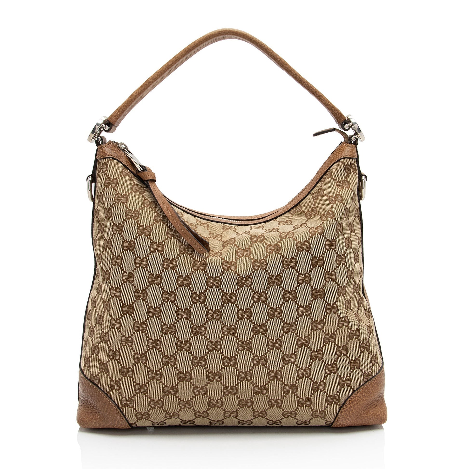 Gucci Leather Canvas Shoulder Bag