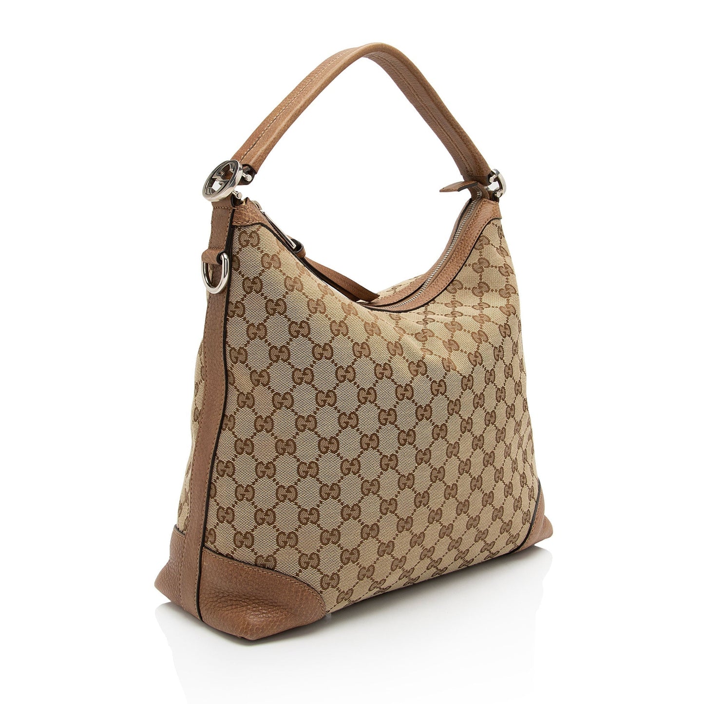 Gucci Leather Canvas Shoulder Bag