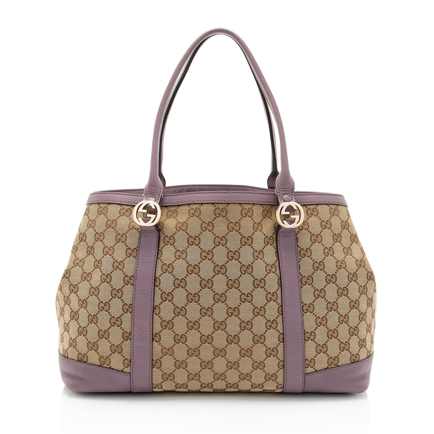 Gucci Leather Canvas Tote