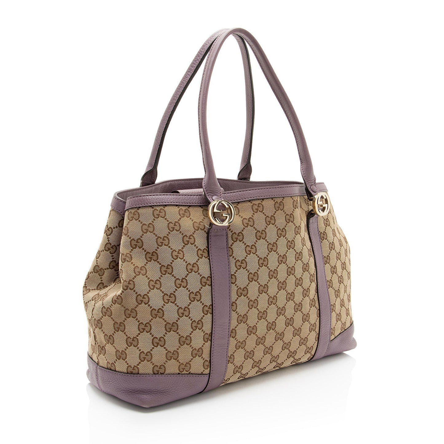 Gucci Leather Canvas Tote