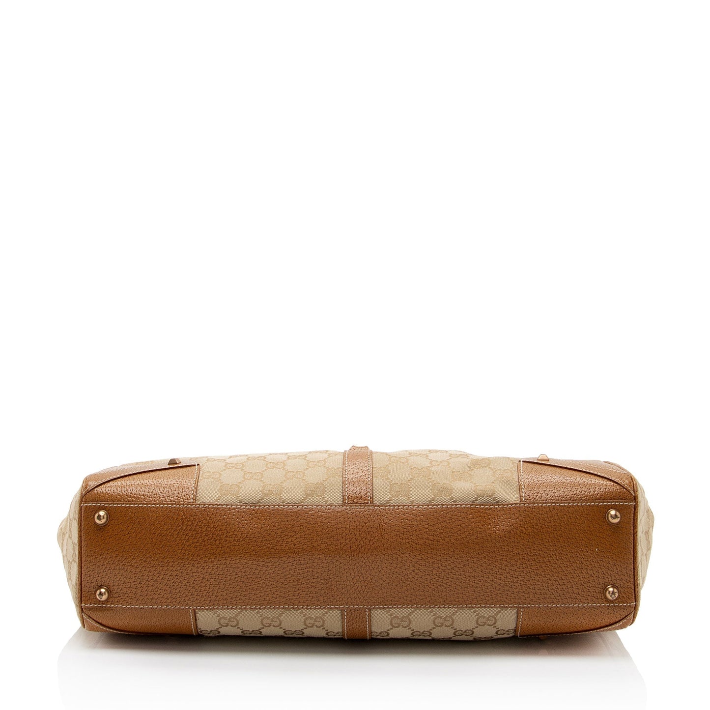 Gucci Leather Canvas Shoulder Bag