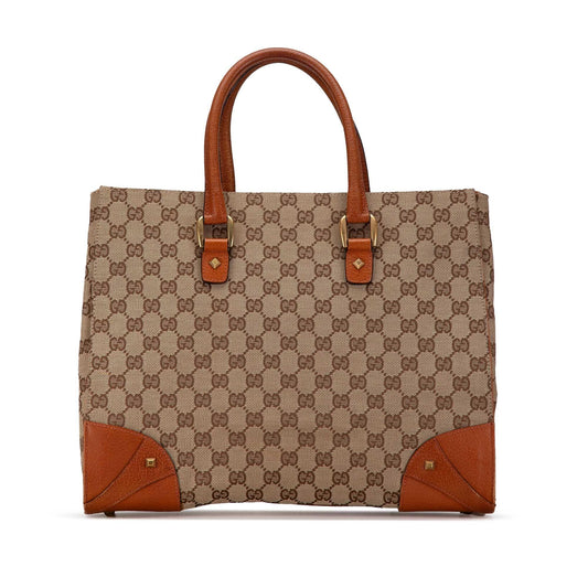 Gucci GG Canvas Nailhead Tote (SHG-dPdEYp)