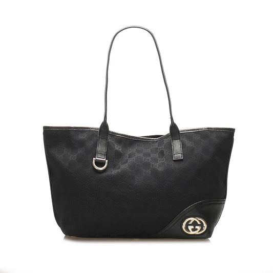 Gucci Canvas Monogram Tote Style 162