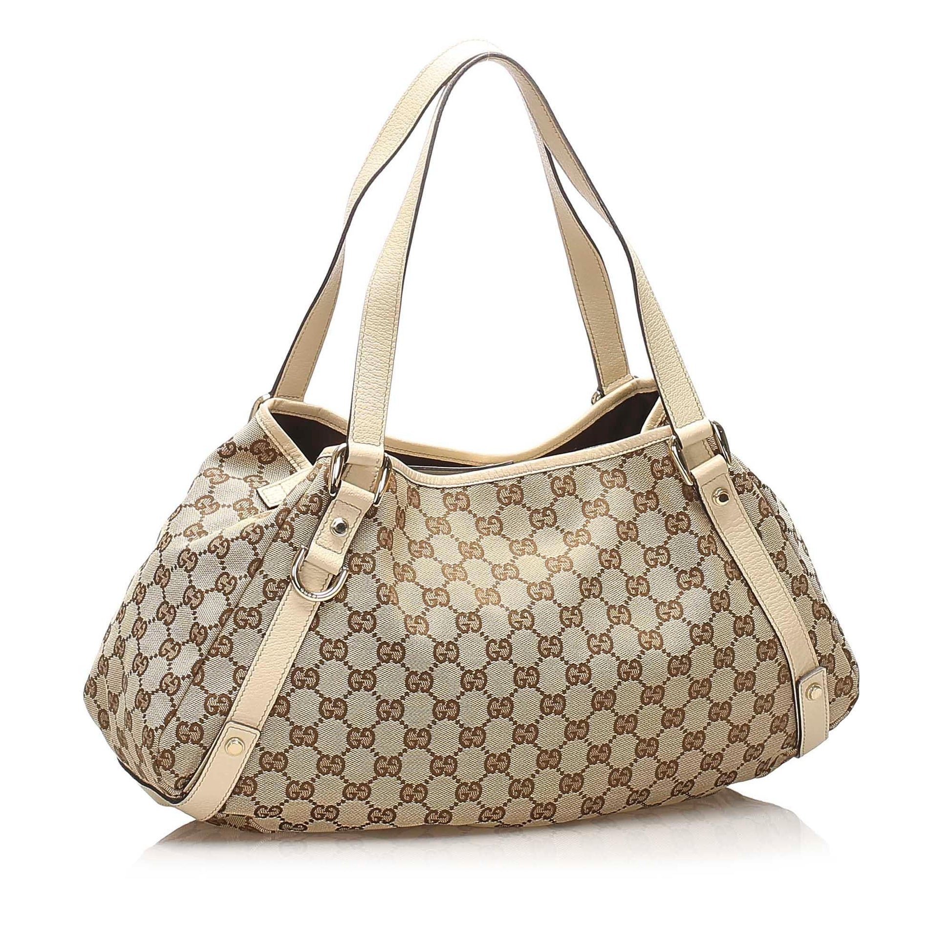 Gucci Canvas Monogram Tote Style 173