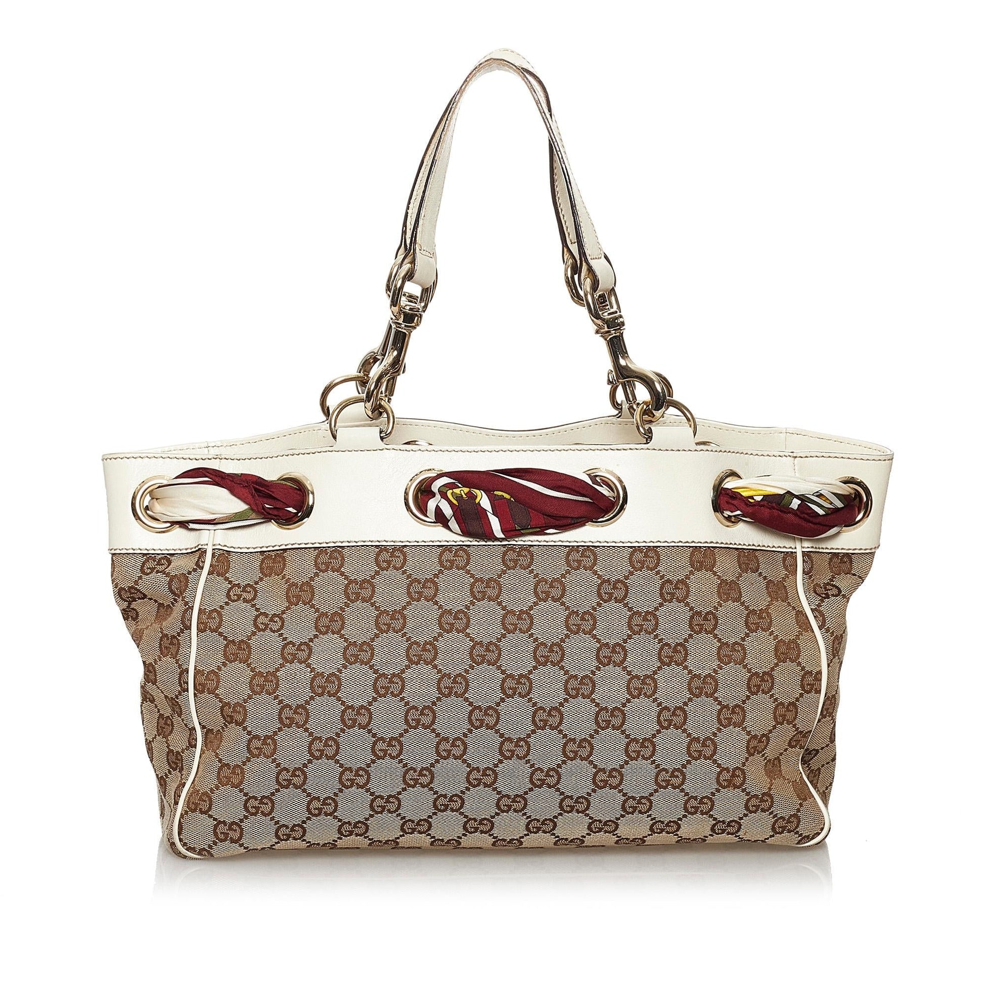Gucci GG Canvas Positano Tote Bag (SHG-29859)