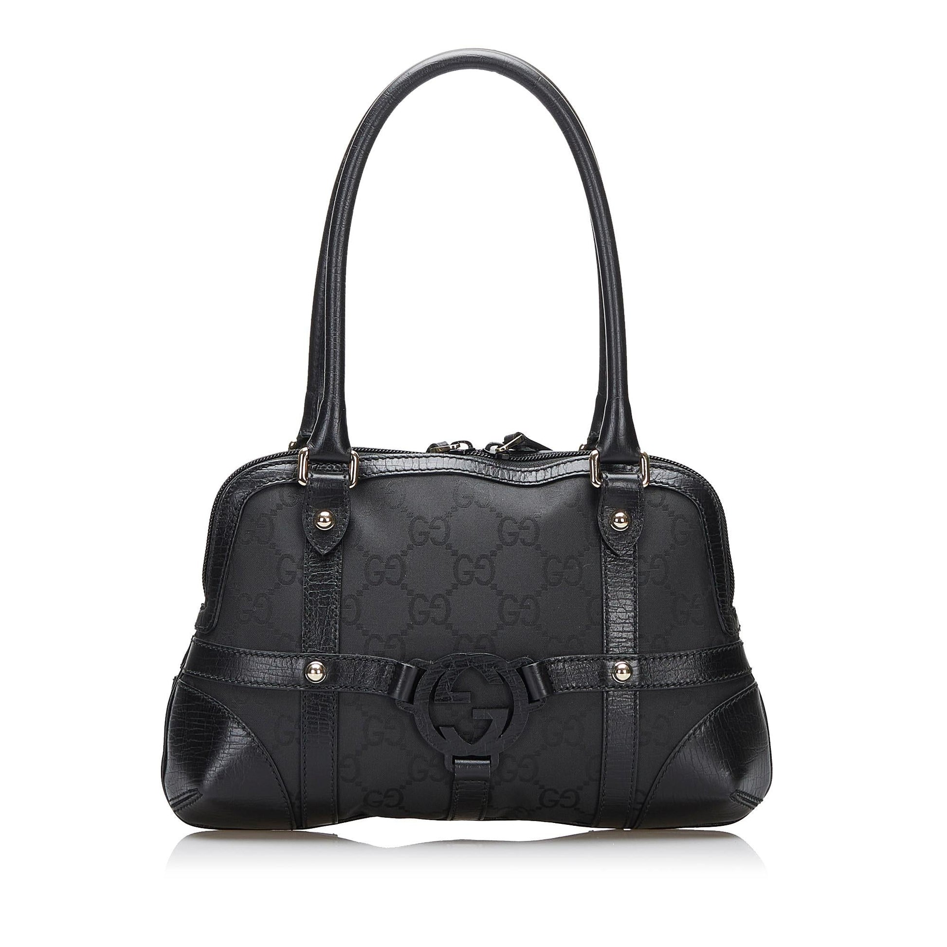 Gucci GG Canvas Reins Handbag (SHG-kxn1Yk)
