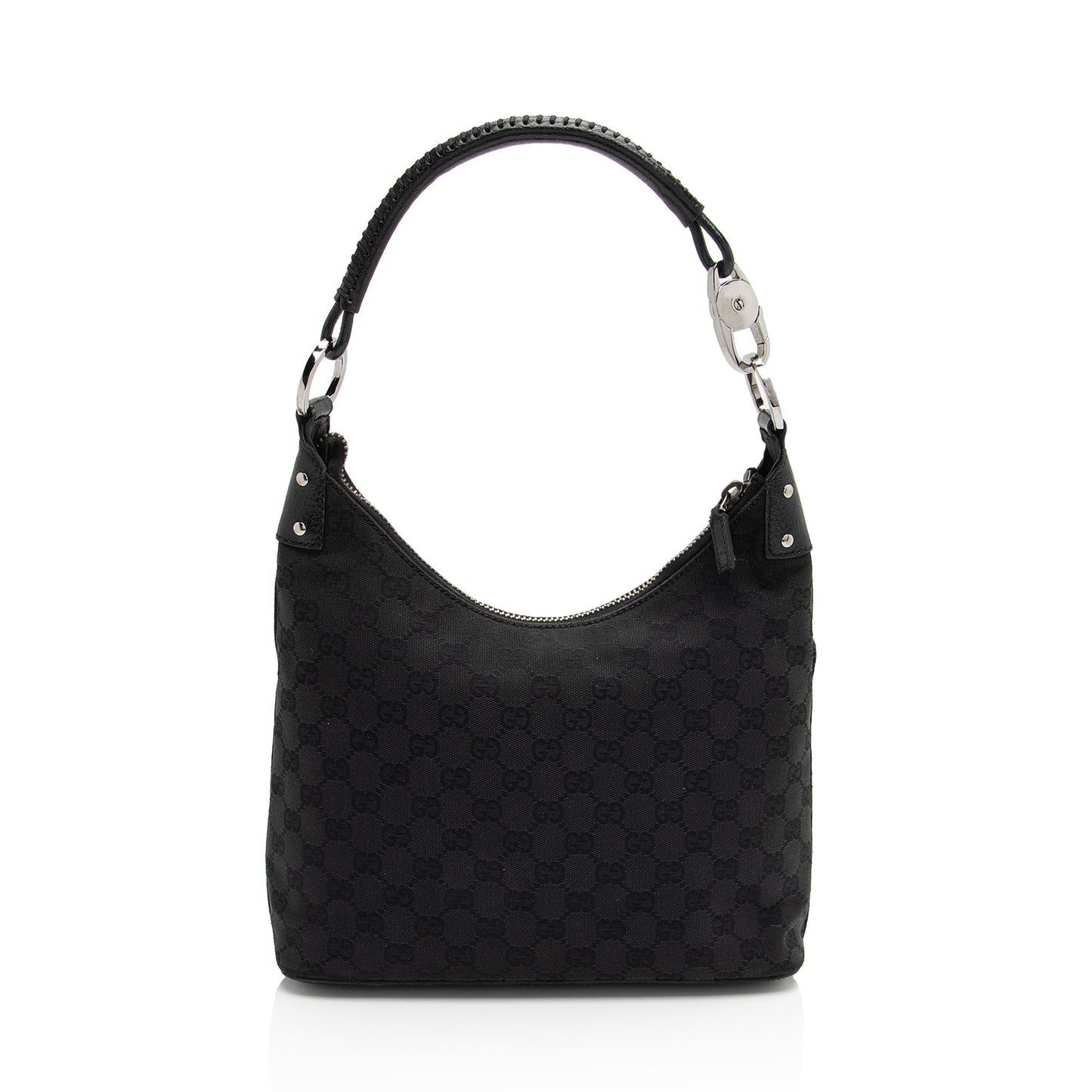 Gucci Leather Canvas Shoulder Bag