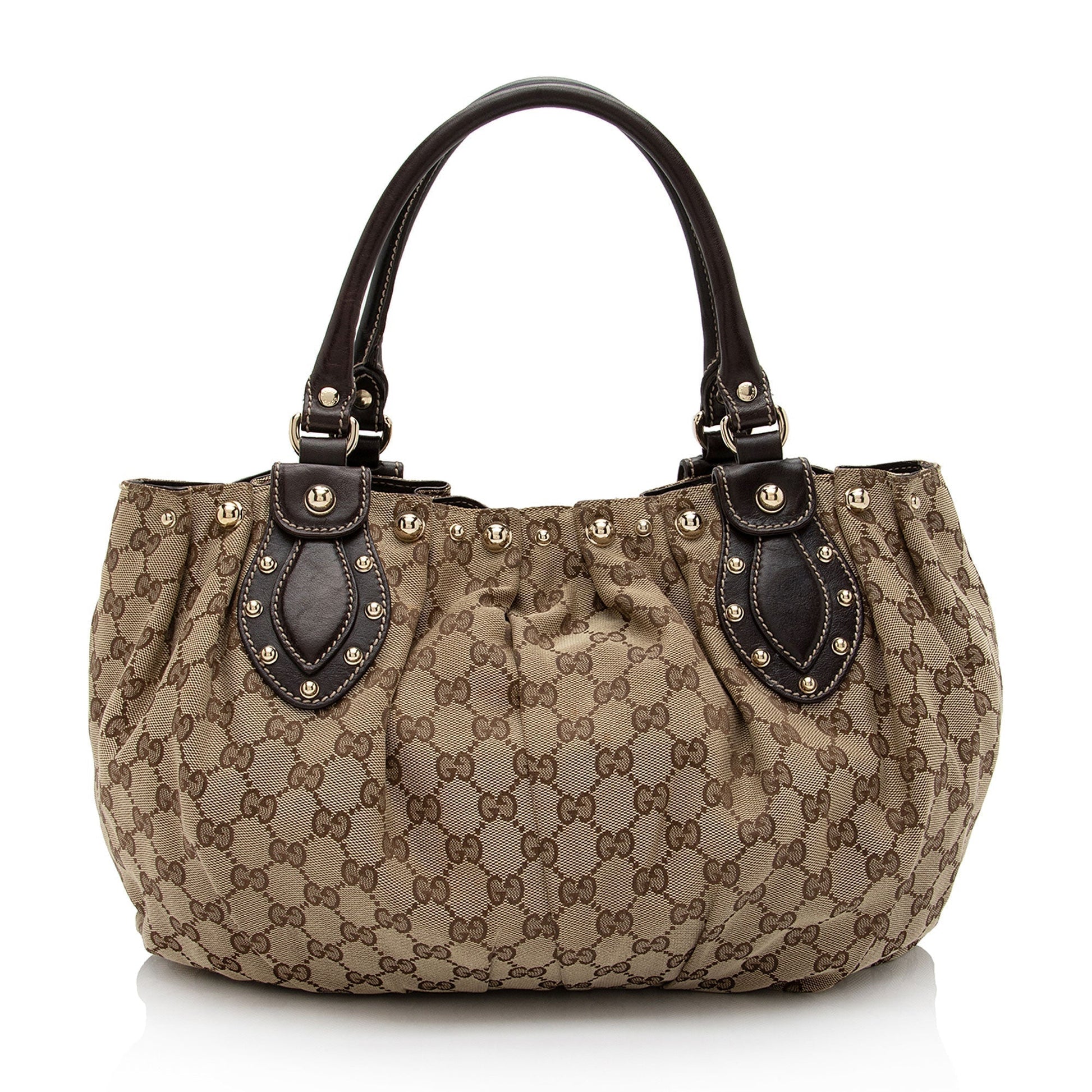 Gucci Leather Canvas Tote