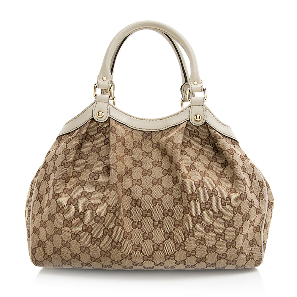 Gucci GG Canvas Sukey Medium Tote (SHF-20444)