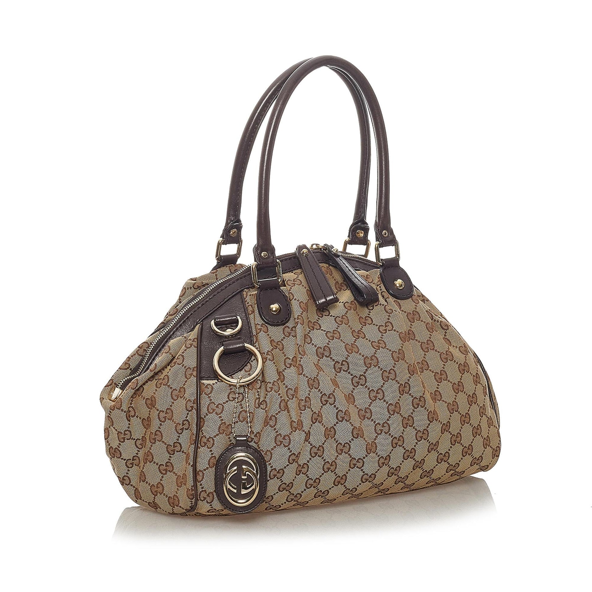 Gucci Sukey Canvas Satchel Style 1