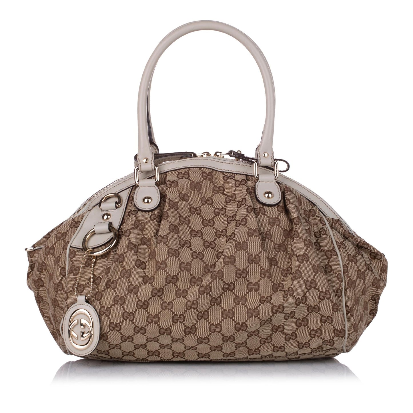 Gucci GG Canvas Sukey Satchel (SHG-29098)