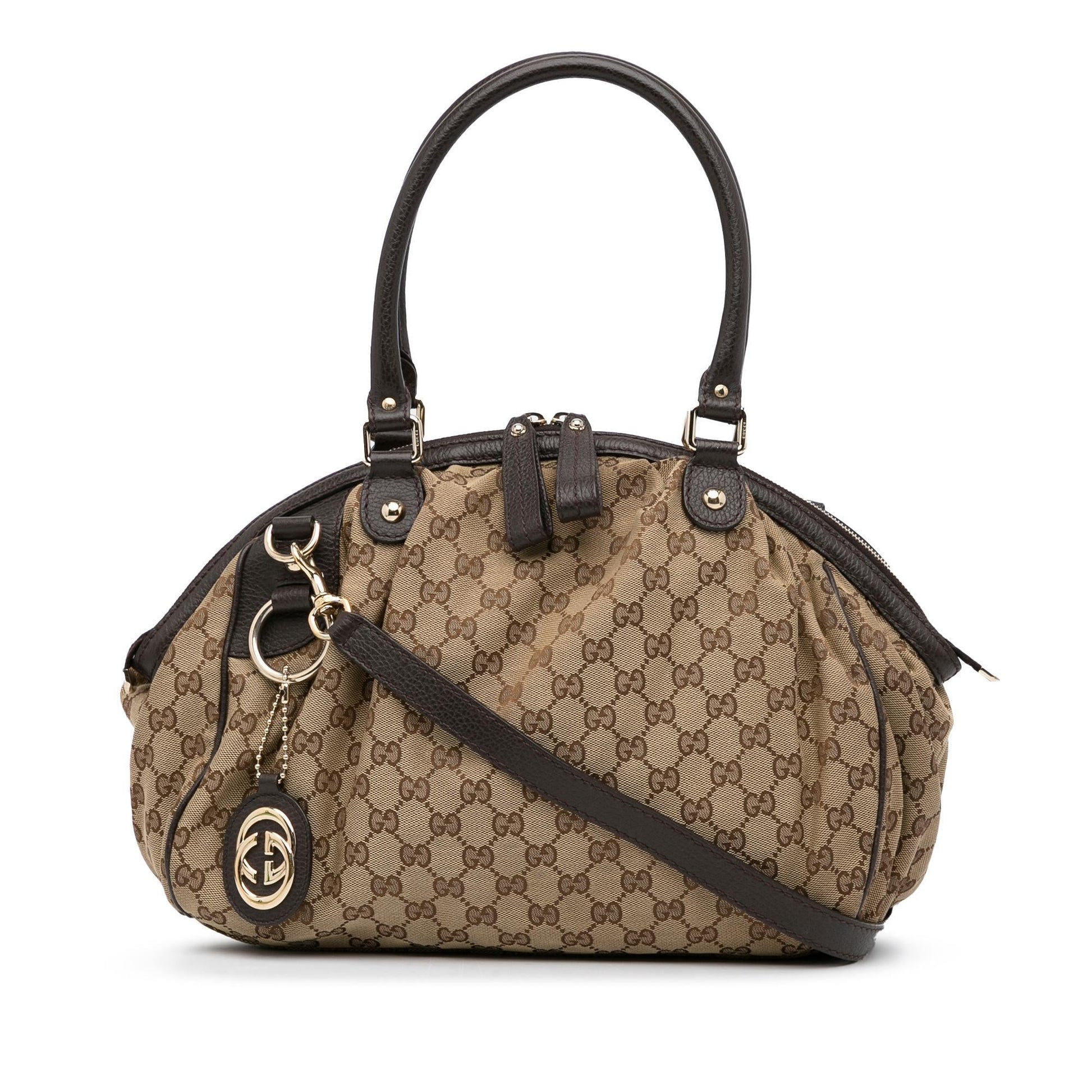 Gucci Monogram Canvas Crossbody