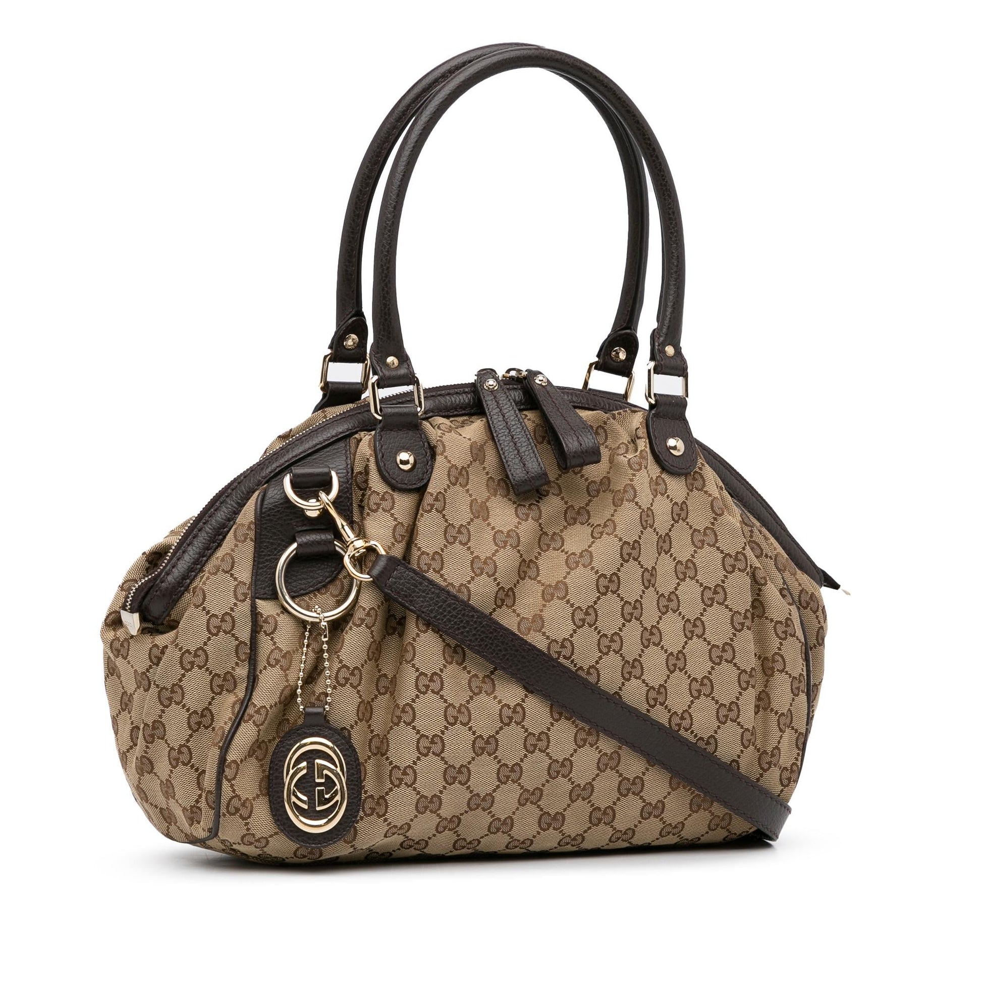 Gucci Monogram Canvas Crossbody