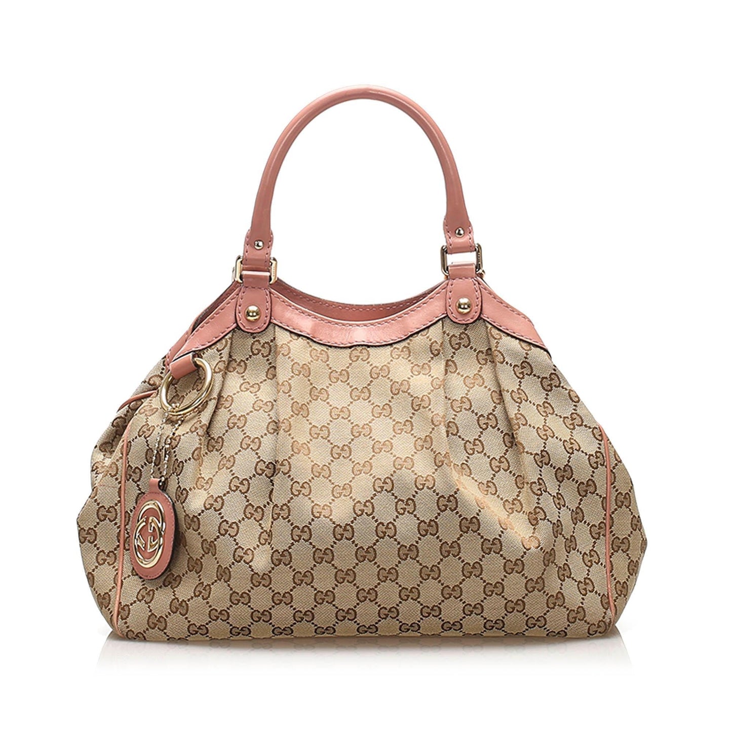 Gucci Sukey Leather Canvas Tote Style 1