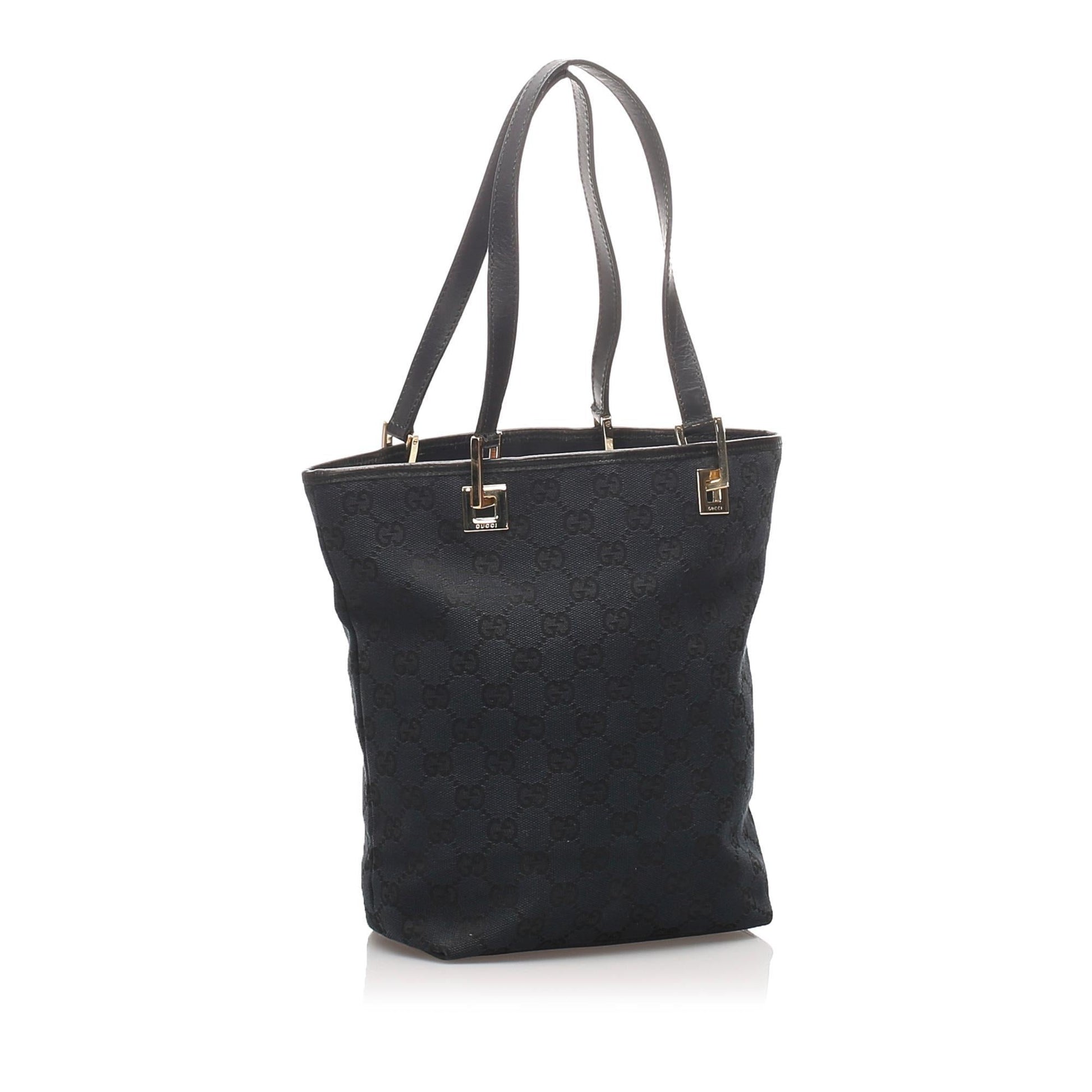 Gucci Canvas Monogram Tote Style 184