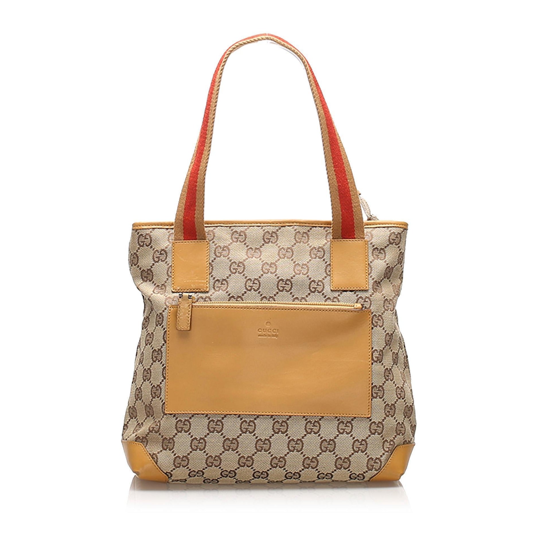 Gucci Leather Canvas Tote Style 8