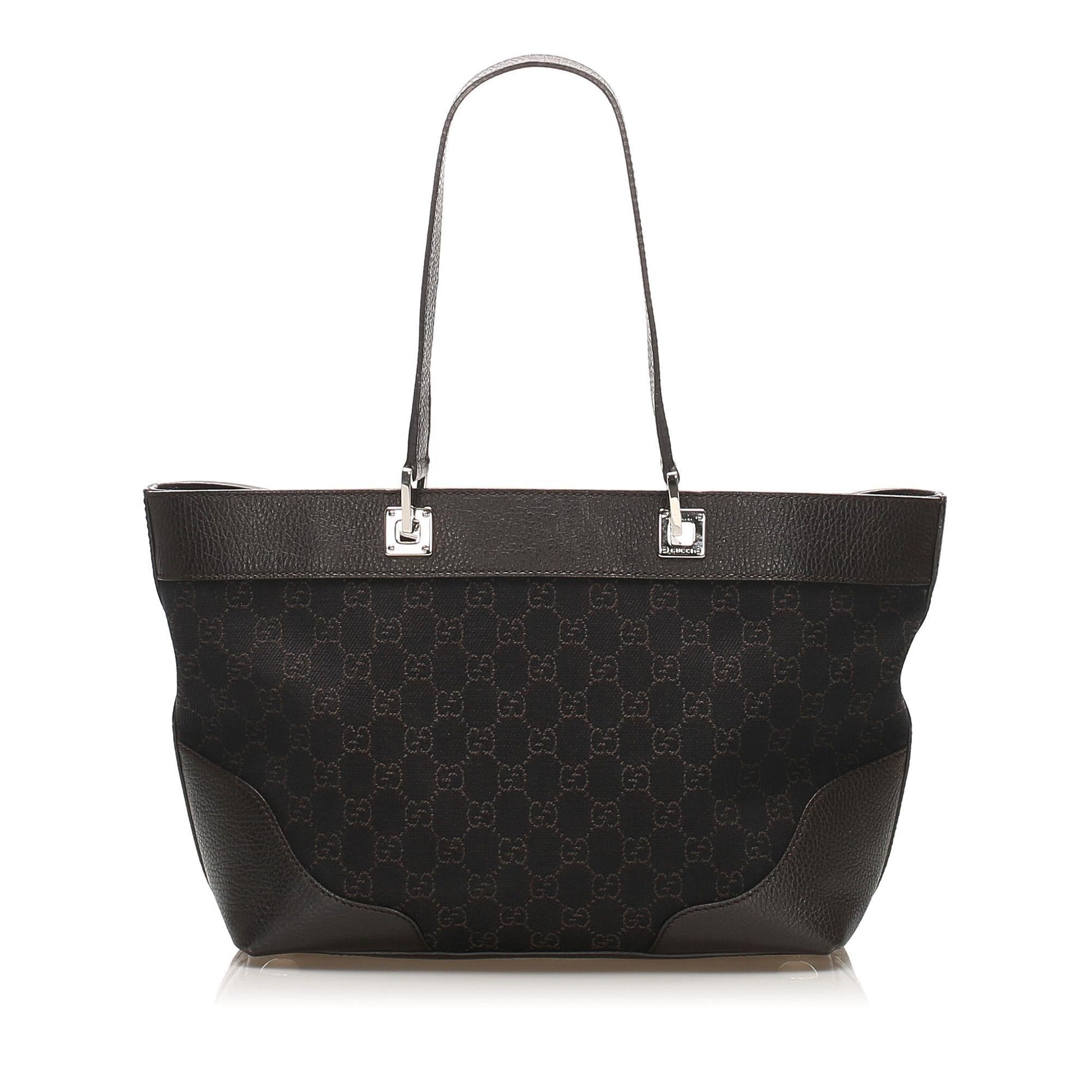 Gucci Leather Canvas Tote Style 10