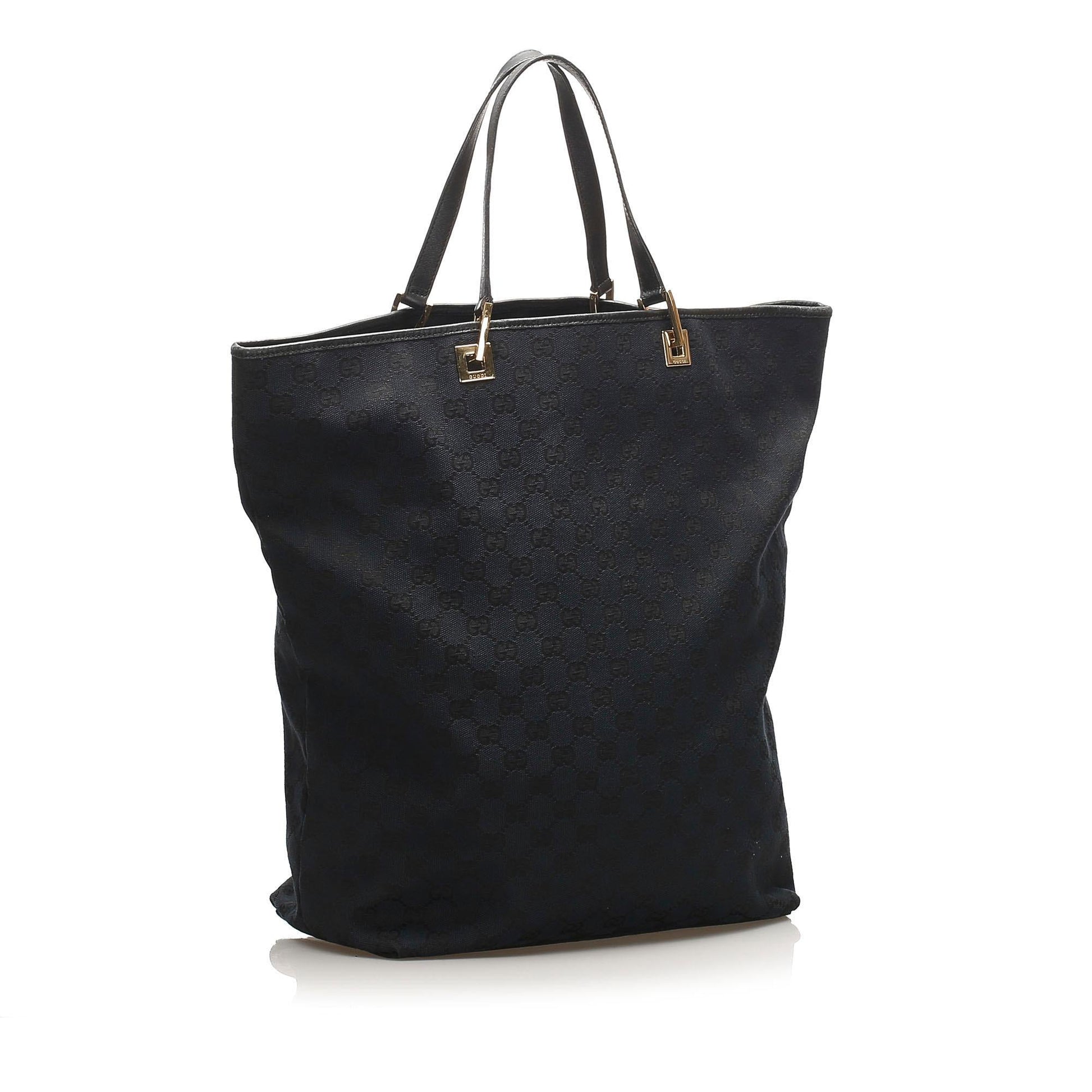 Gucci Canvas Monogram Tote Style 174