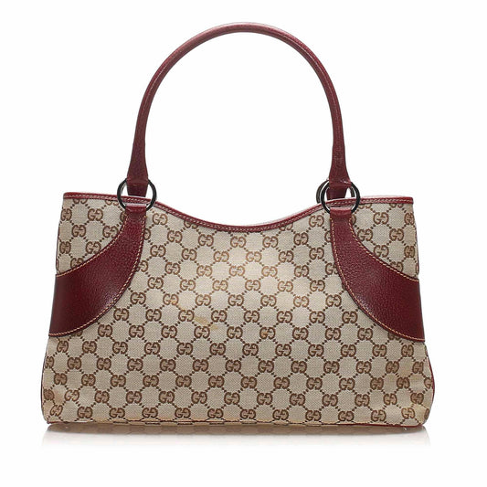 Gucci Canvas Monogram Tote Style 158