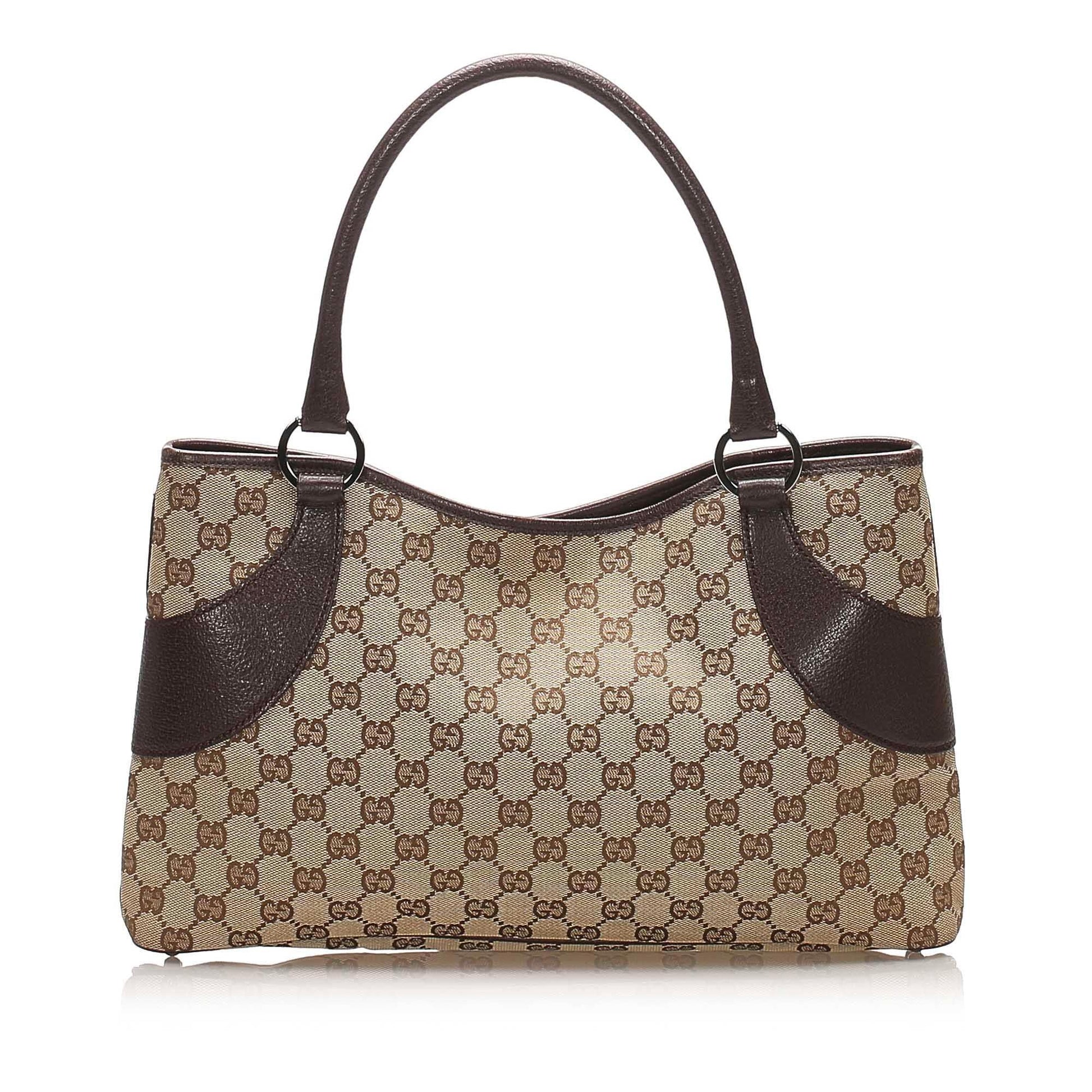 Gucci Canvas Monogram Tote Style 156