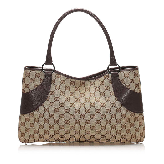 Gucci Canvas Monogram Tote Style 156