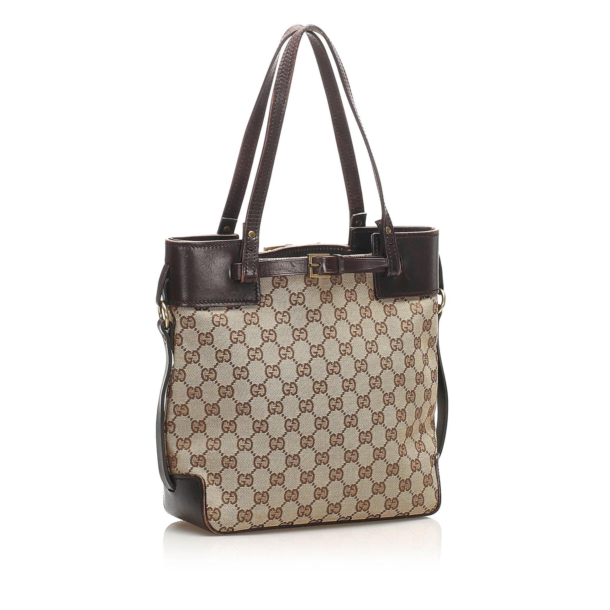 Gucci Canvas Monogram Tote Style 145