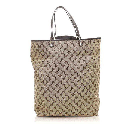 Gucci Canvas Monogram Tote Style 143
