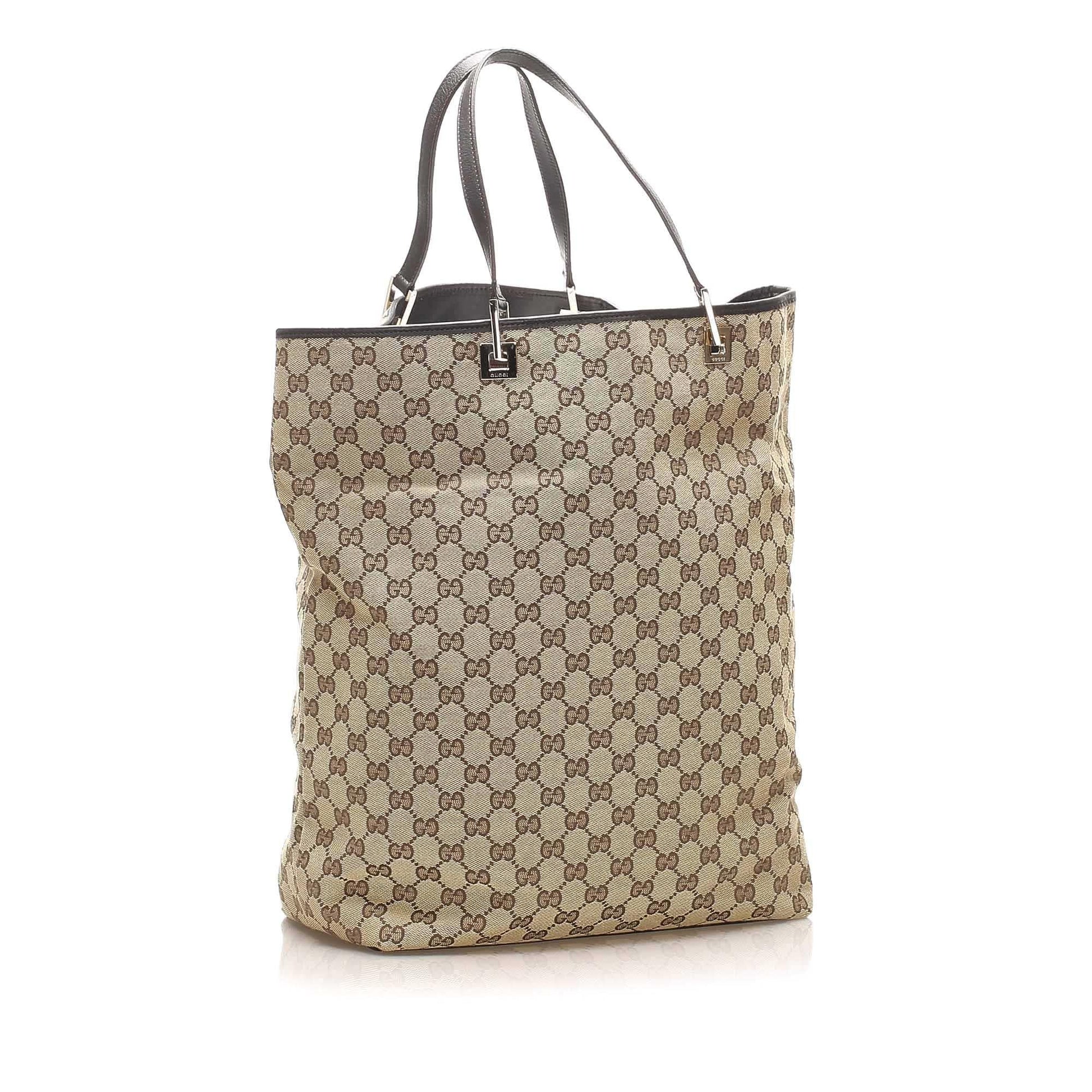 Gucci Canvas Monogram Tote Style 143