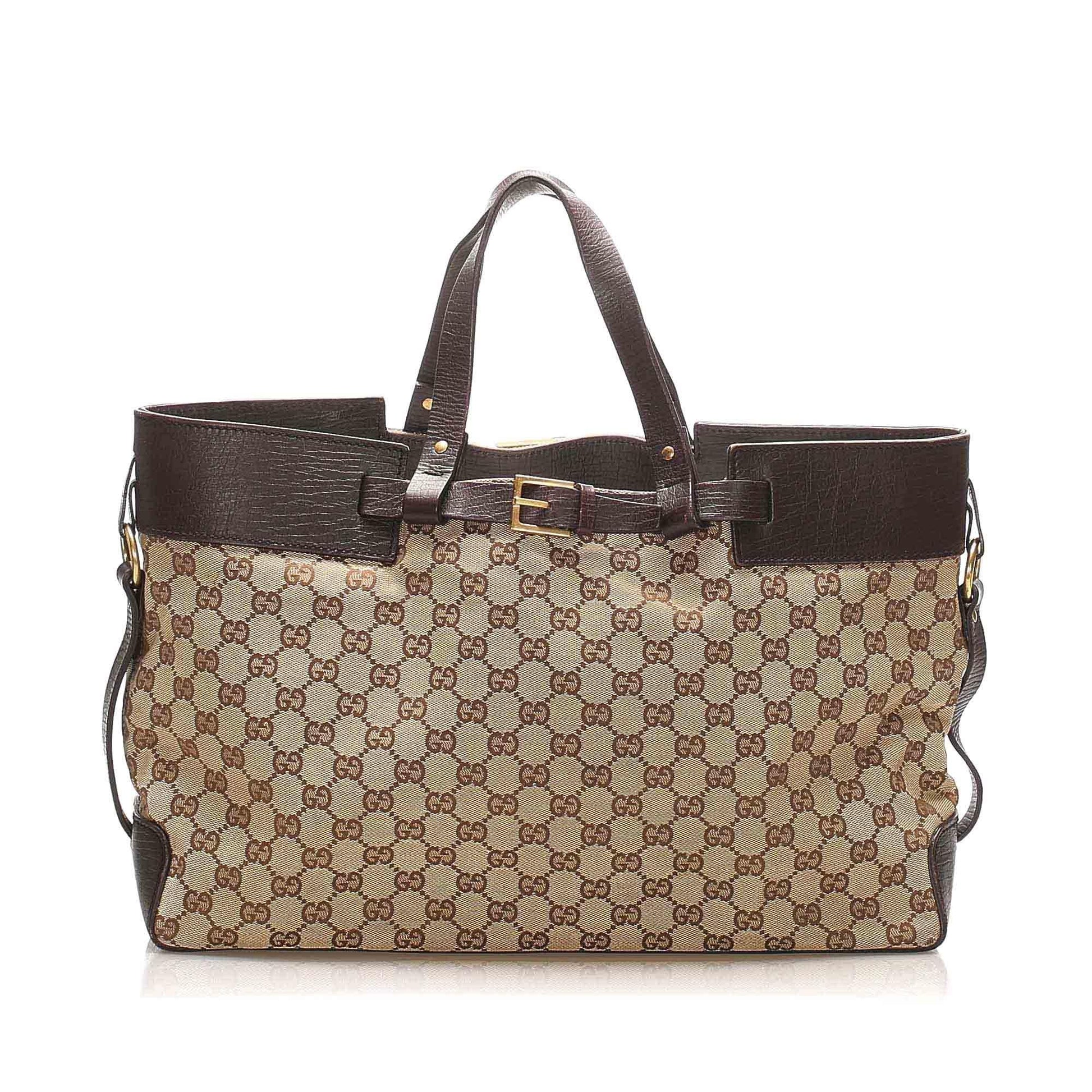 Gucci Canvas Monogram Tote Style 140