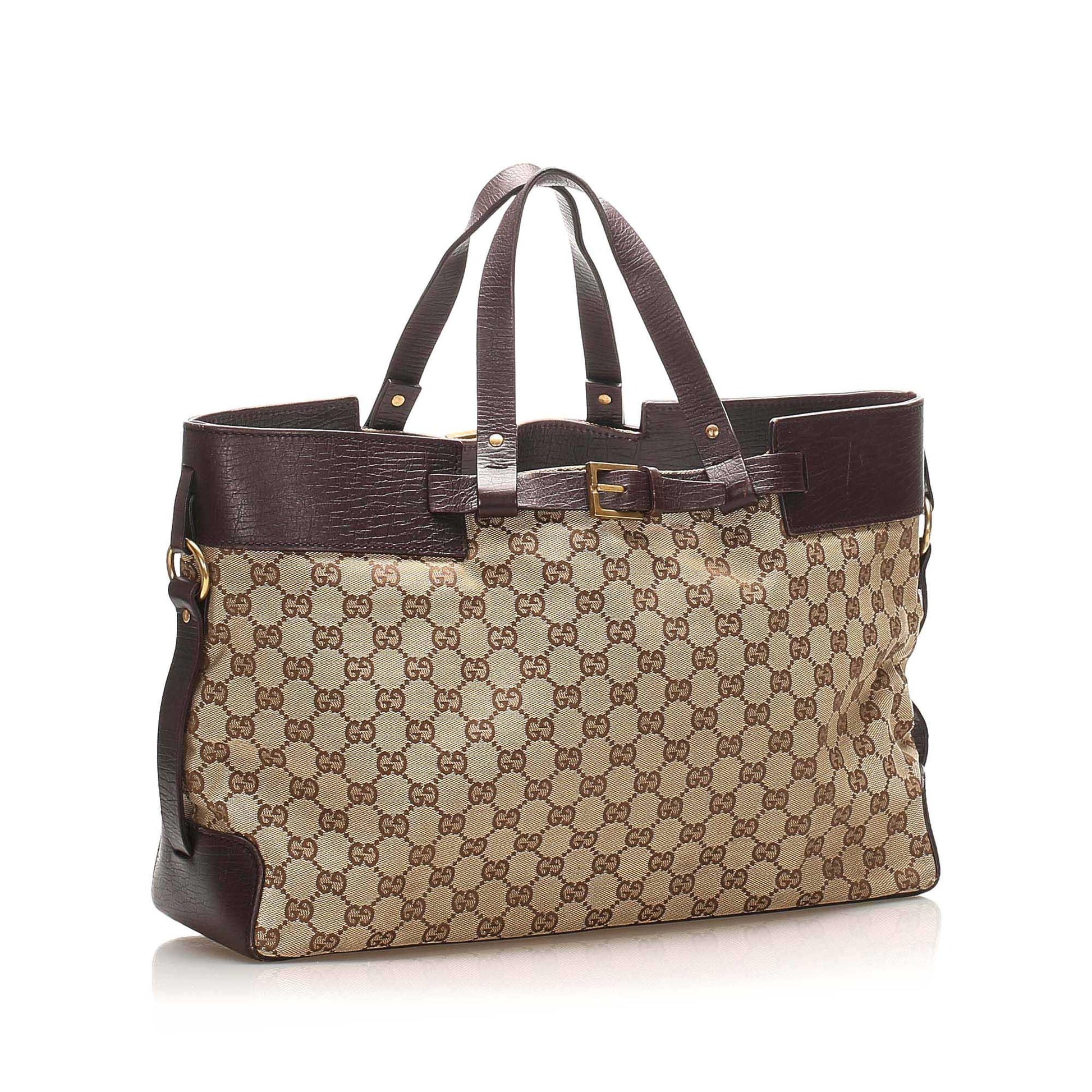 Gucci Canvas Monogram Tote Style 140