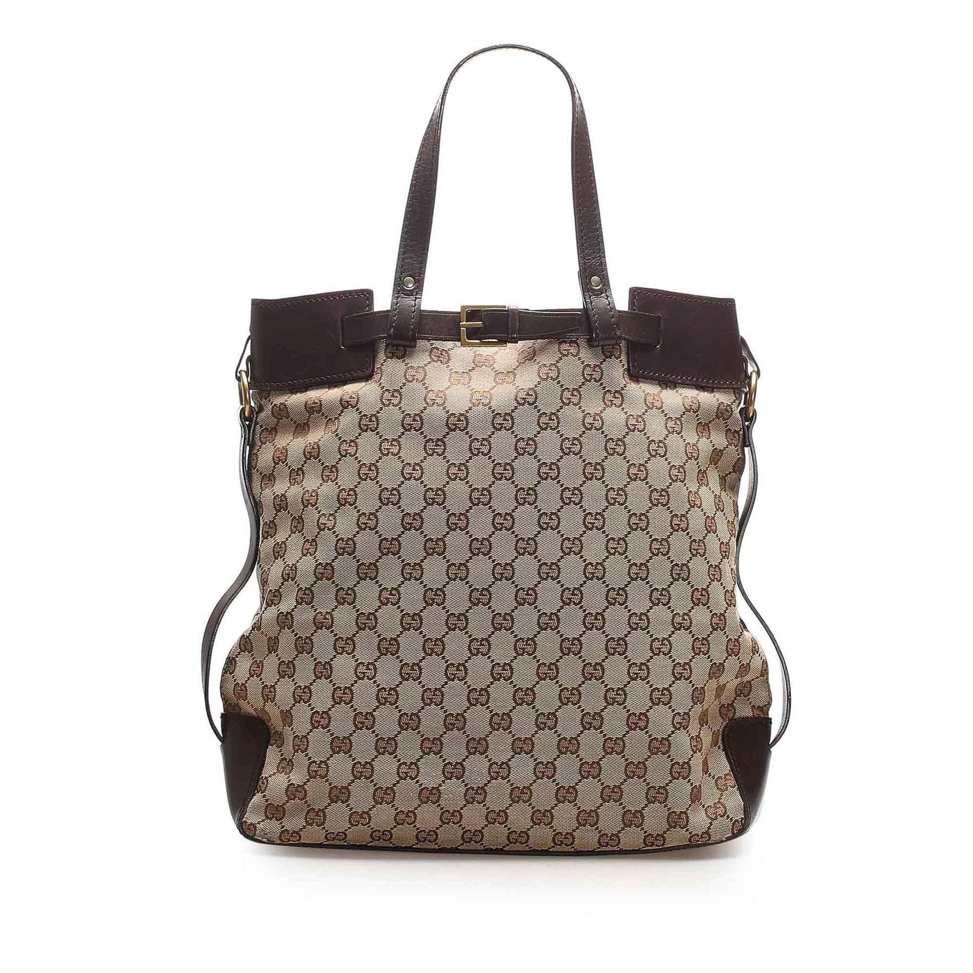 Gucci Canvas Monogram Tote Style 131