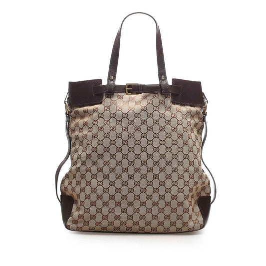 Gucci Canvas Monogram Tote Style 131