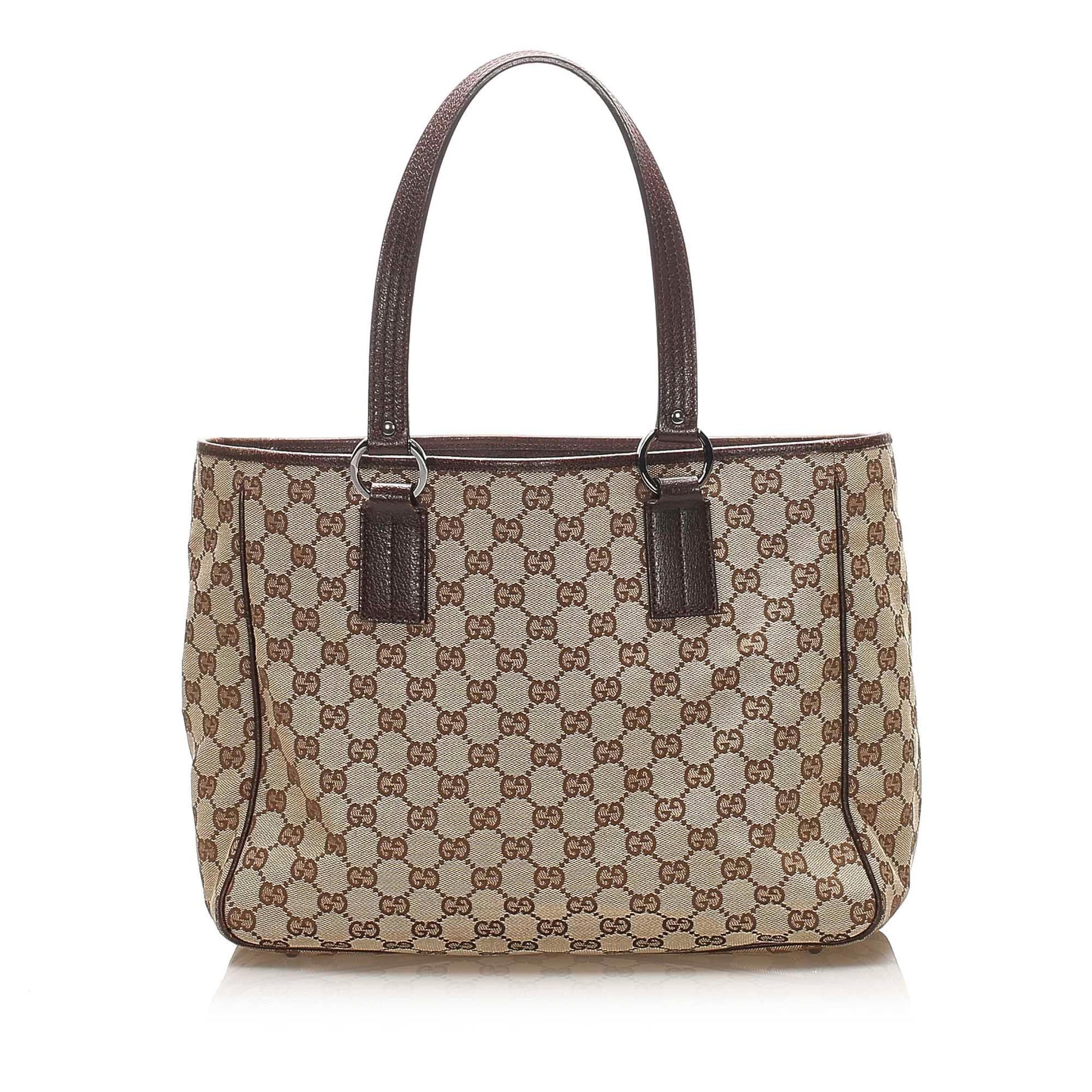 Gucci Canvas Monogram Tote Style 119