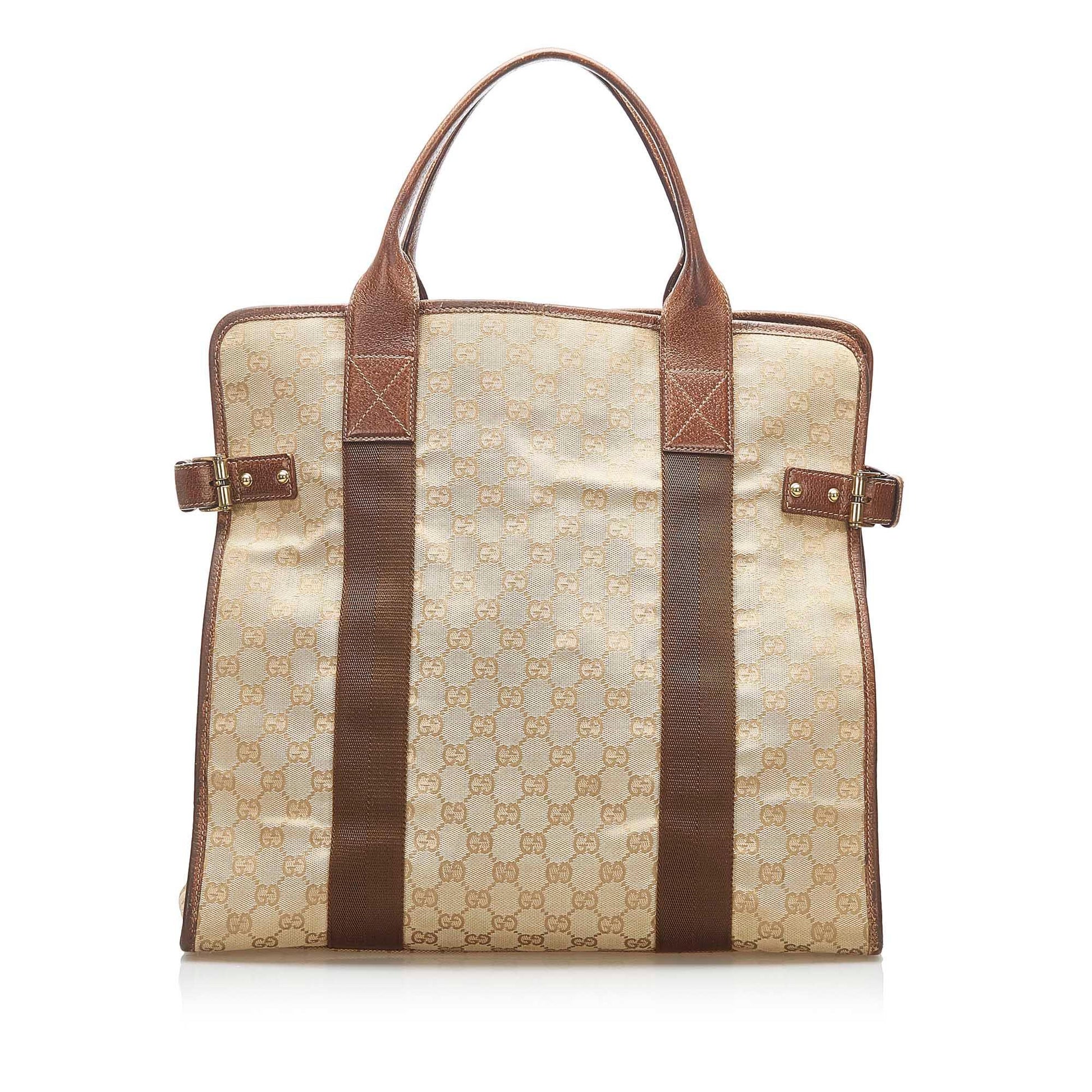 Gucci Canvas Monogram Tote Style 104