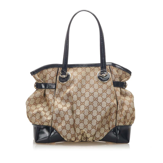 Gucci Canvas Monogram Tote Style 85