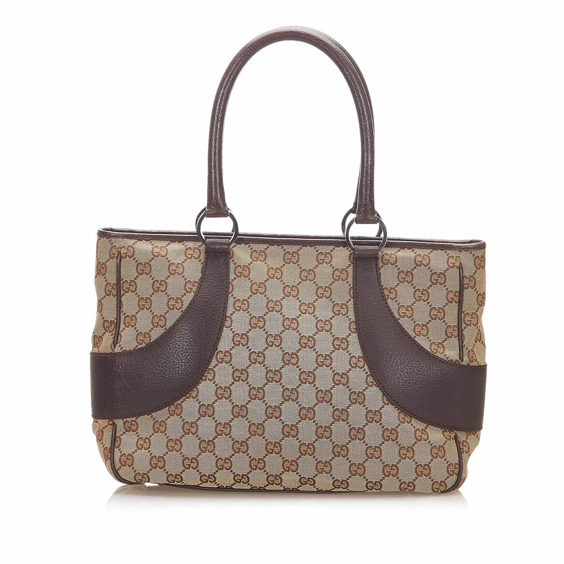 Gucci Canvas Monogram Tote Style 82