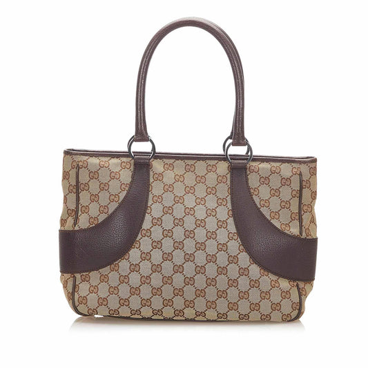 Gucci Canvas Monogram Tote Style 82