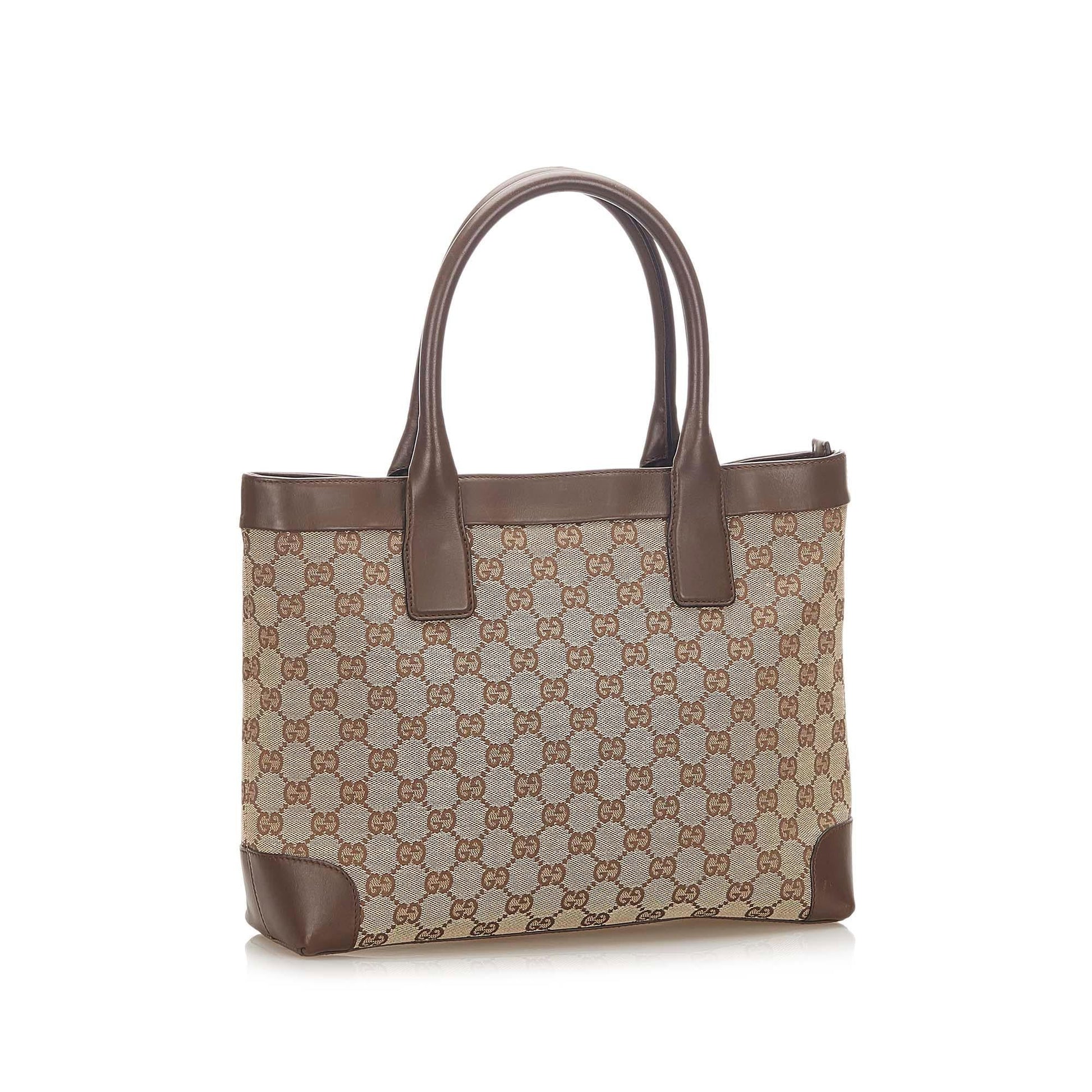 Gucci Canvas Monogram Tote Style 80