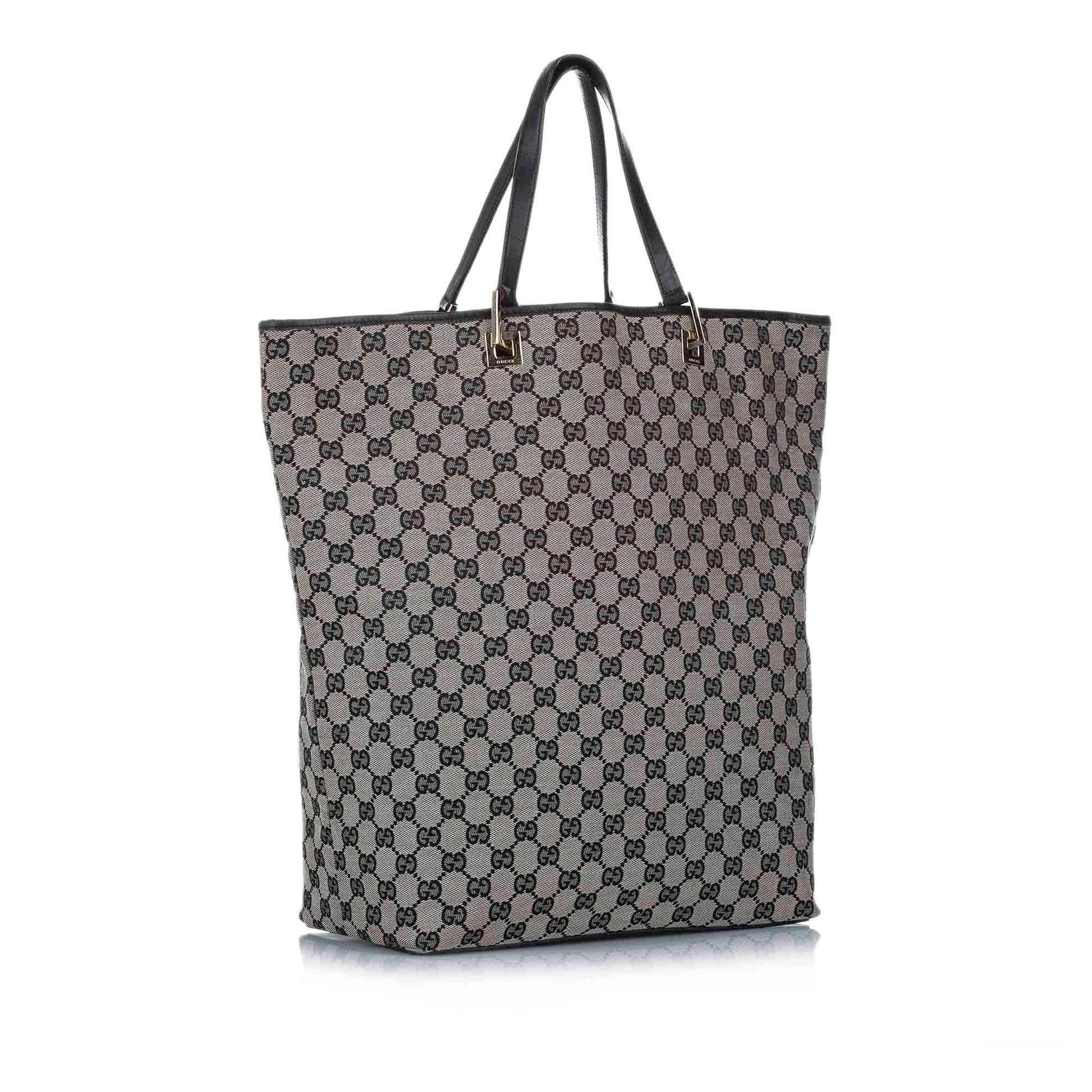 Gucci Canvas Monogram Tote Style 77